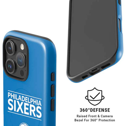 NBA Philadelphia 76ers Standard - Blue iPhone 16 Pro Magsafe Impact Case