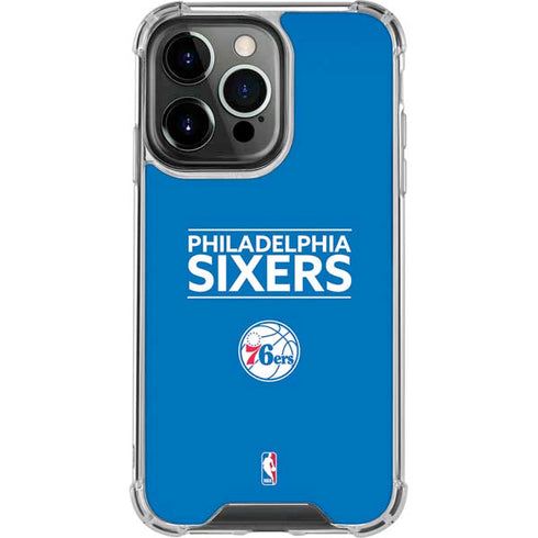 NBA Philadelphia 76ers Standard - Blue iPhone 16 Pro Max Clear Case
