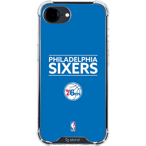 NBA Philadelphia 76ers Standard - Blue iPhone 16e Clear Case