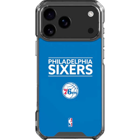NBA Philadelphia 76ers Standard - Blue iPhone 18 Pro Max Clear Case