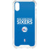 NBA Philadelphia 76ers Standard - Blue iPhone XS Clear Case