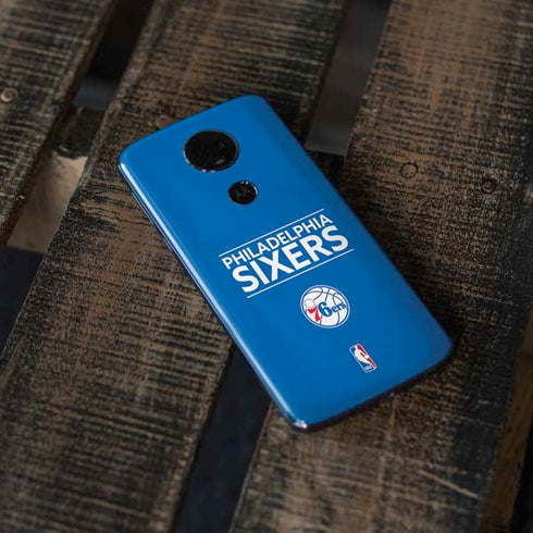 NBA Philadelphia 76ers Standard - Blue Moto E5 Plus Skin