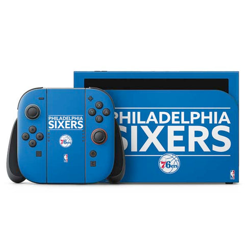 NBA Philadelphia 76ers Standard - Blue Nintendo Switch 2 (2025) with Joy-Con Skin