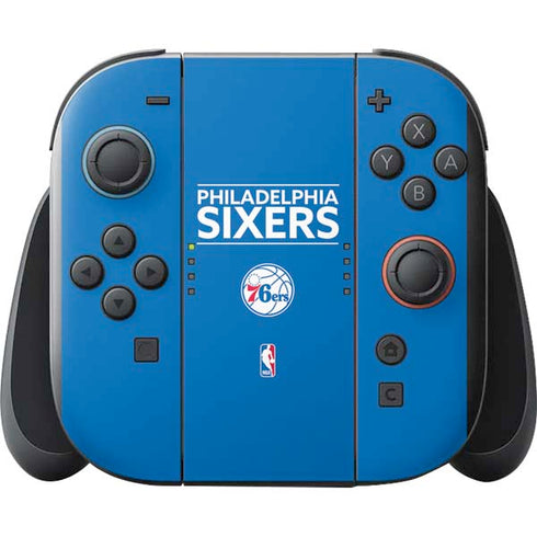 NBA Philadelphia 76ers Standard - Blue Nintendo Switch 2 (2025) with Joy-Con Skin