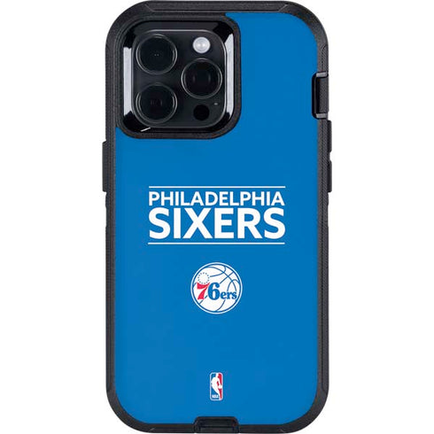NBA Philadelphia 76ers Standard - Blue Otterbox Defender iPhone Skin