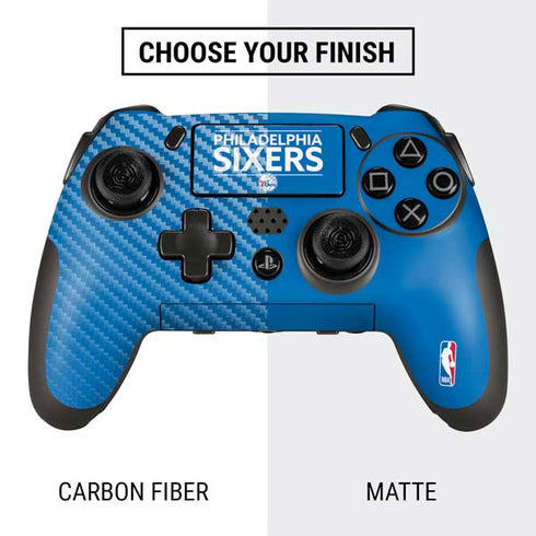 NBA Philadelphia 76ers Standard - Blue PlayStation Scuf Vantage 2 Controller Skin