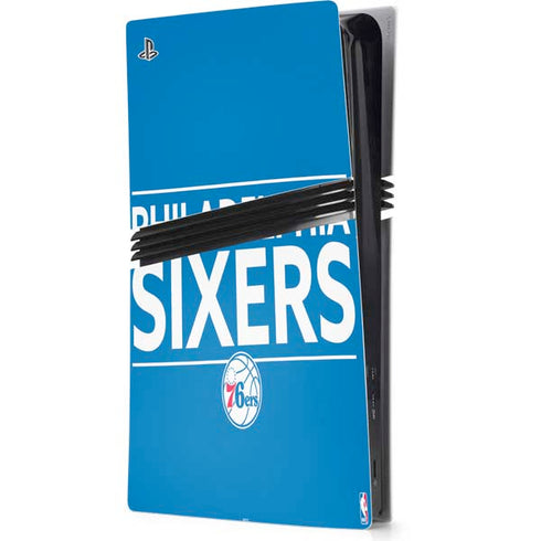NBA Philadelphia 76ers Standard - Blue PS5 Pro Console Skin