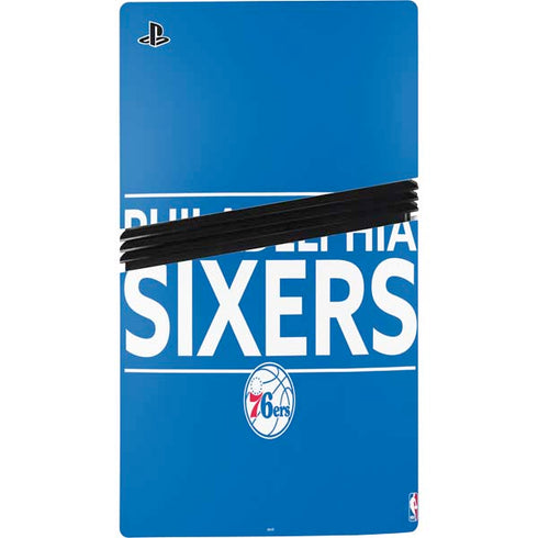 NBA Philadelphia 76ers Standard - Blue PS5 Pro Console Skin