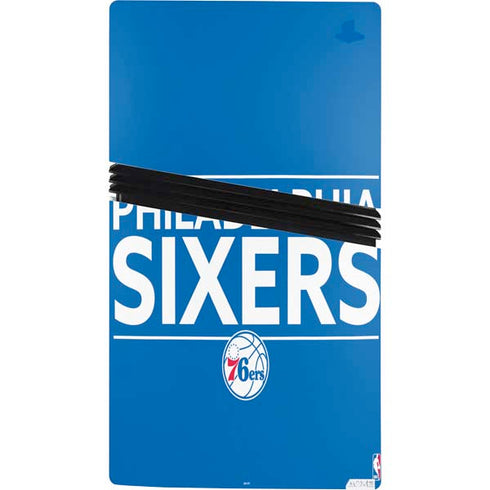 NBA Philadelphia 76ers Standard - Blue PS5 Pro Console Skin