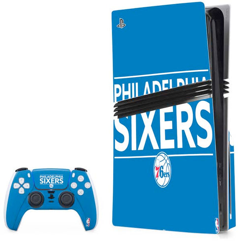 NBA Philadelphia 76ers Standard - Blue PS5 Pro Disk Bundle Skin