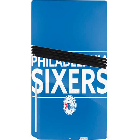 NBA Philadelphia 76ers Standard - Blue PS5 Pro Disk Console Skin