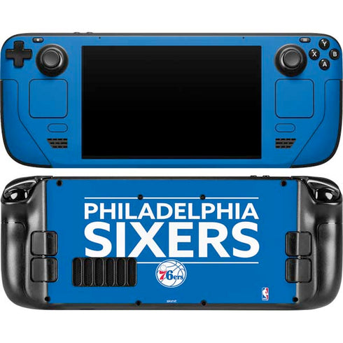 NBA Philadelphia 76ers Standard - Blue Steam Deck Handheld Gaming Computer OLED Skin