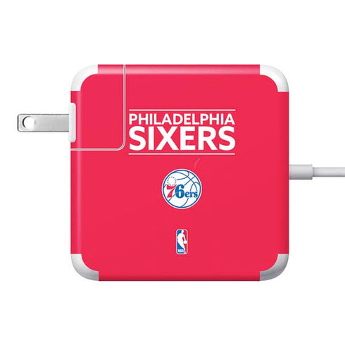 NBA Philadelphia 76ers Standard - Red 85W Power Adapter (15 and 17 inch MacBook Pro Charger) Skin