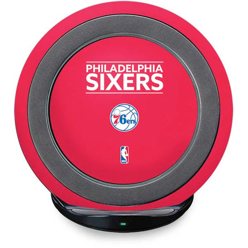 NBA Philadelphia 76ers Standard - Red Fast Charge Wireless Charging Stand Skin