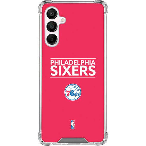 NBA Philadelphia 76ers Standard - Red Galaxy A16 5G Clear Case