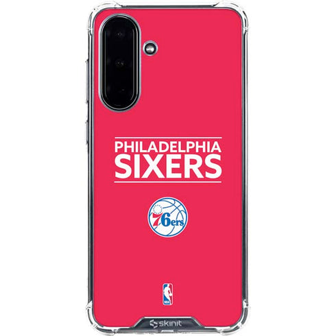 NBA Philadelphia 76ers Standard - Red Galaxy A36 5G Clear Case