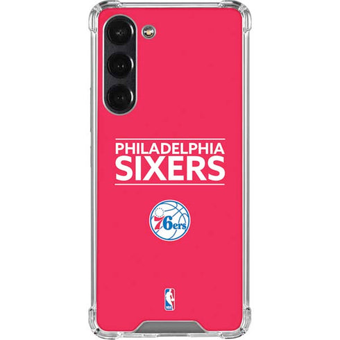 NBA Philadelphia 76ers Standard - Red Galaxy S24 FE Clear Case