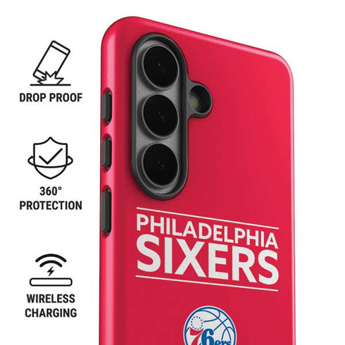 NBA Philadelphia 76ers Standard - Red Galaxy S26 Impact Case