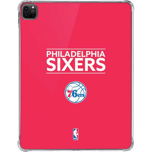 NBA Philadelphia 76ers Standard - Red iPad Pro 11in (2024) Clear Case