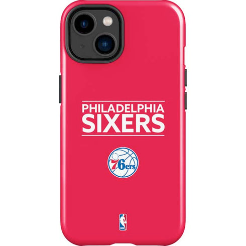 NBA Philadelphia 76ers Standard - Red iPhone 15 Impact Case