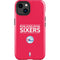 NBA Philadelphia 76ers Standard - Red iPhone 15 Impact Case