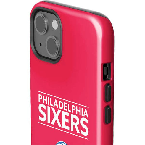 NBA Philadelphia 76ers Standard - Red iPhone 15 Impact Case