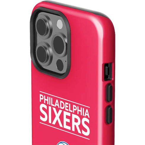 NBA Philadelphia 76ers Standard - Red iPhone 15 Pro Impact Case