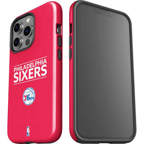 NBA Philadelphia 76ers Standard - Red iPhone 15 Pro Impact Case