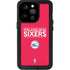 NBA Philadelphia 76ers Standard - Red iPhone 15 Pro Waterproof Case