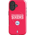 NBA Philadelphia 76ers Standard - Red iPhone 16 Magsafe Impact Case