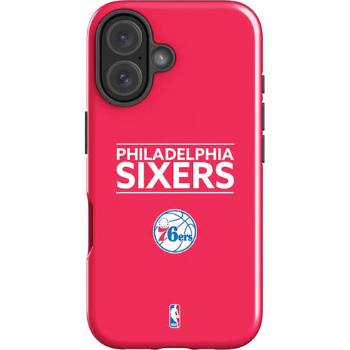 NBA Philadelphia 76ers Standard - Red iPhone 16 Plus Impact Case