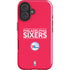 NBA Philadelphia 76ers Standard - Red iPhone 16 Plus Impact Case