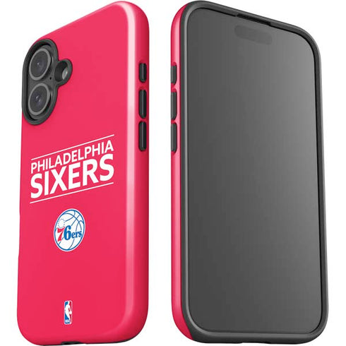 NBA Philadelphia 76ers Standard - Red iPhone 16 Plus Impact Case