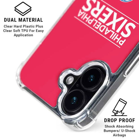 NBA Philadelphia 76ers Standard - Red iPhone 16 Plus MagSafe Case