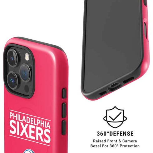 NBA Philadelphia 76ers Standard - Red iPhone 16 Pro Magsafe Impact Case