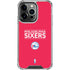 NBA Philadelphia 76ers Standard - Red iPhone 16 Pro Max Clear Case