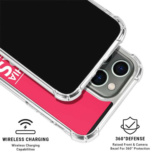 NBA Philadelphia 76ers Standard - Red iPhone 16 Pro Max Clear Case