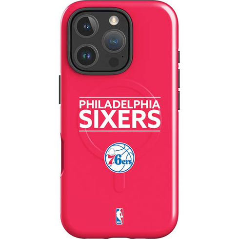 NBA Philadelphia 76ers Standard - Red iPhone 16 Pro Max Magsafe Impact Case
