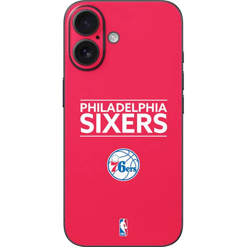 NBA Philadelphia 76ers Standard - Red iPhone 16 Skin
