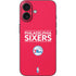 NBA Philadelphia 76ers Standard - Red iPhone 16 Skin
