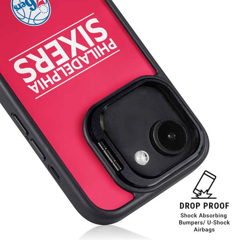 NBA Philadelphia 76ers Standard - Red iPhone 16e Kickstand Case