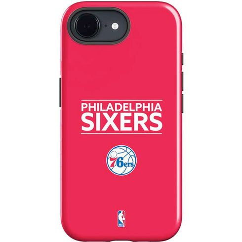 NBA Philadelphia 76ers Standard - Red iPhone 16e Impact Case