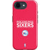 NBA Philadelphia 76ers Standard - Red iPhone 16e Impact Case