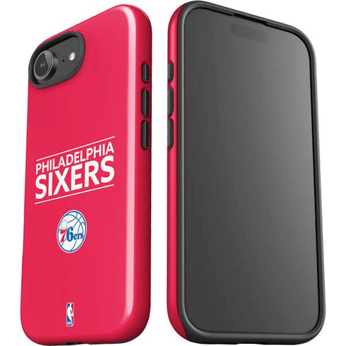 NBA Philadelphia 76ers Standard - Red iPhone 16e Impact Case