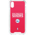 NBA Philadelphia 76ers Standard - Red iPhone XS Clear Case