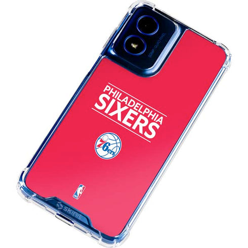 NBA Philadelphia 76ers Standard - Red Moto G 5G (2024) Clear Case
