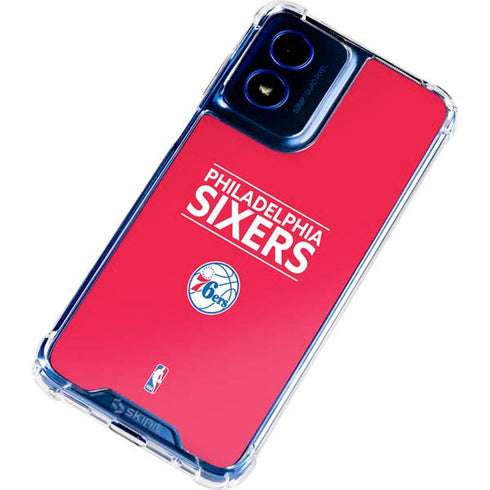 NBA Philadelphia 76ers Standard - Red Moto G Play 4G (2024) Clear Case