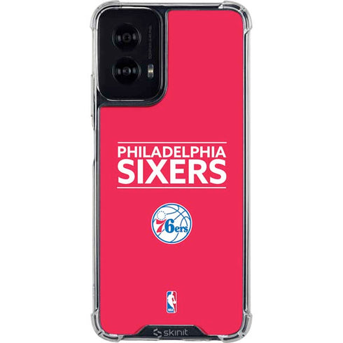 NBA Philadelphia 76ers Standard - Red Moto G Power 5G (2024) Clear Case