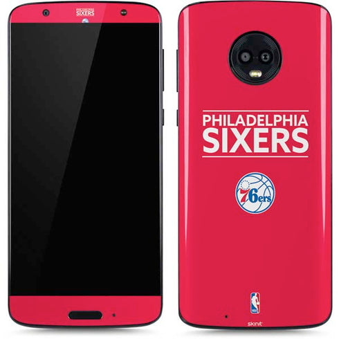 NBA Philadelphia 76ers Standard - Red Moto G6 Skin