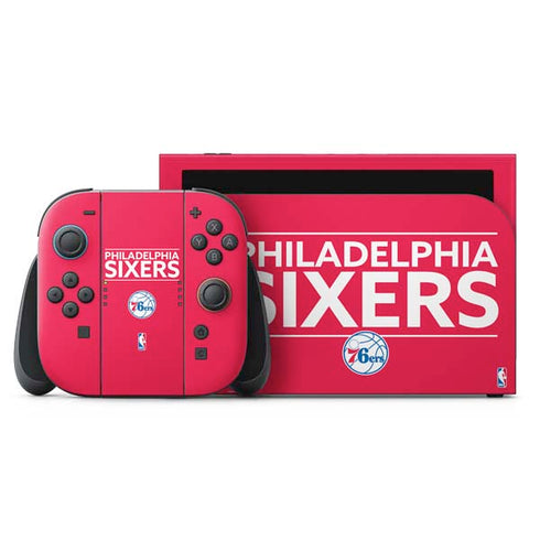 NBA Philadelphia 76ers Standard - Red Nintendo Skins